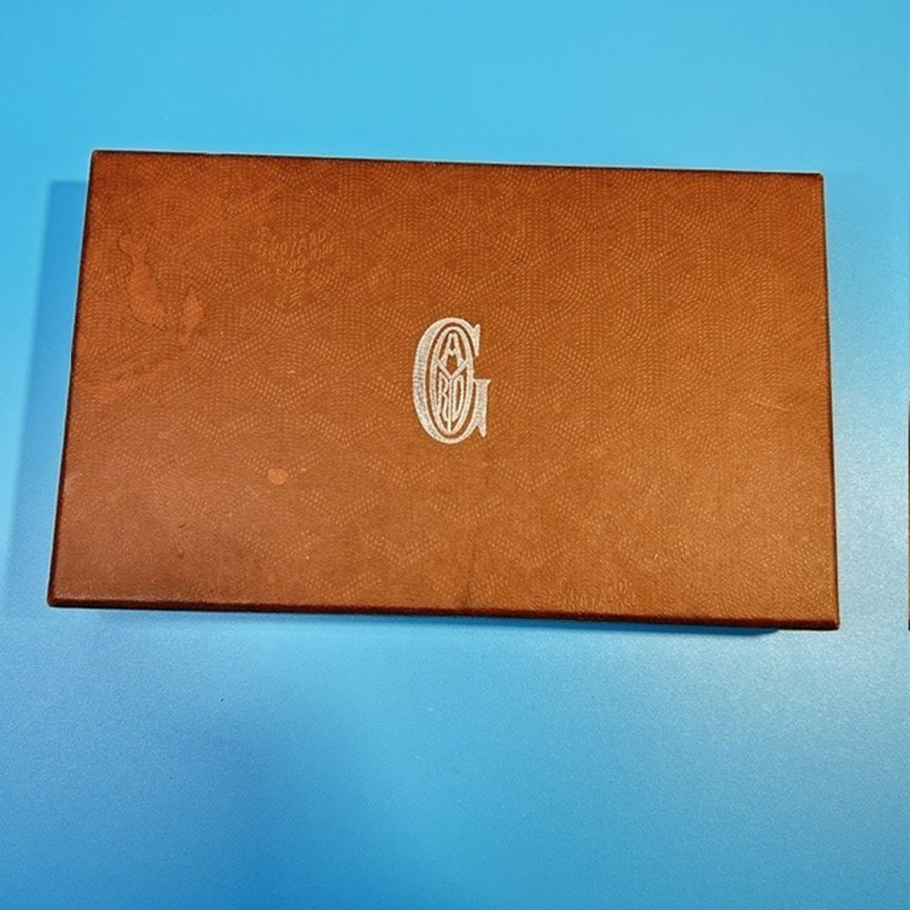 GOYARD Empty Brown Gift Box 8.5" x 5.25" x 1.25" w/ 13" x 8" Soft Cloth